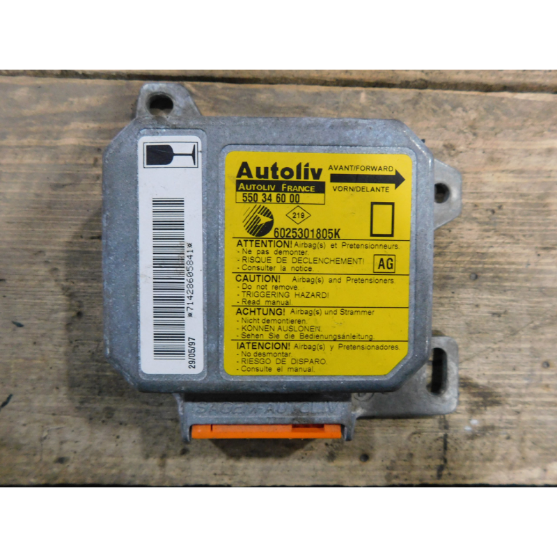 Блок управління подушками безпекі  AIRBAG. RENAULT ESPACE. 6025301805K.