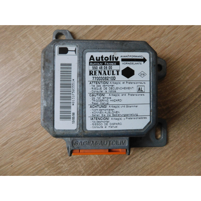 Блок керування системою безпекі AIRBAG. RENAULT KANGOO. 7700308210D.
